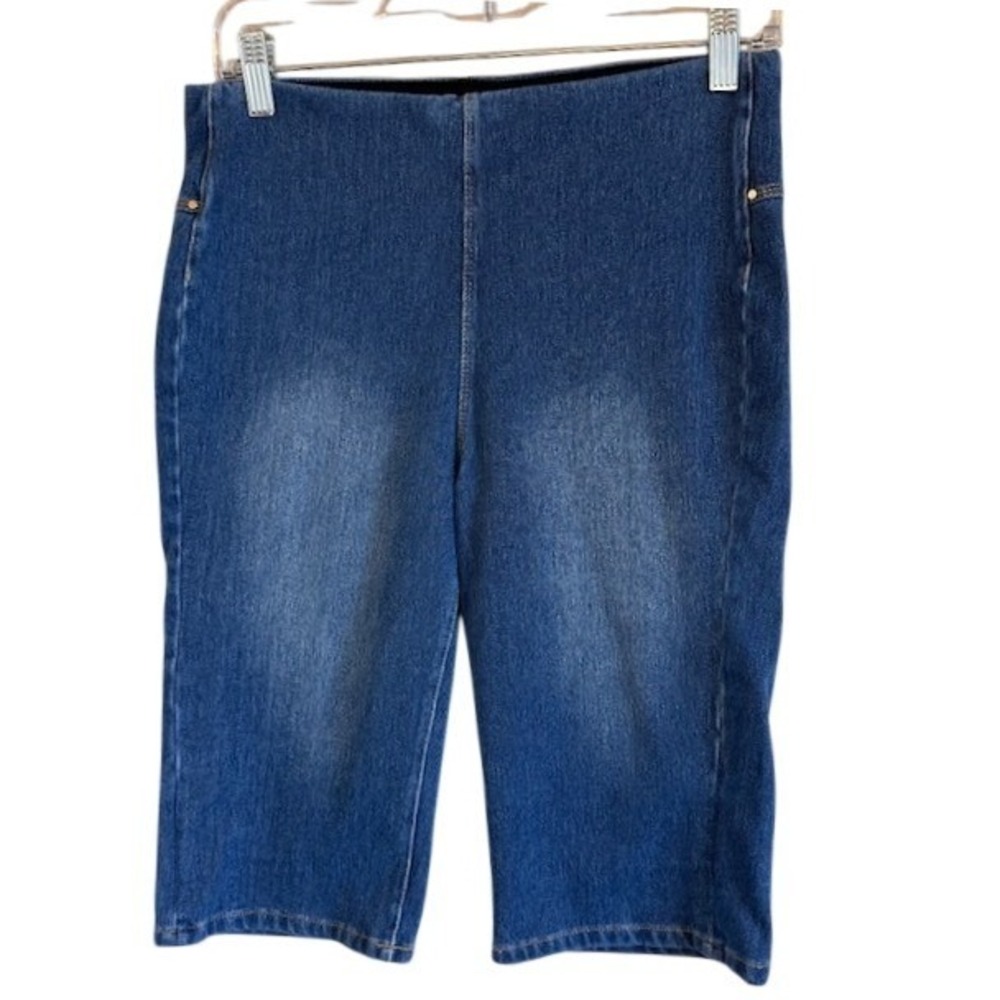 Lysse New York Women's Pull‎ On Denim Stretch Jean Bermuda Shorts MD